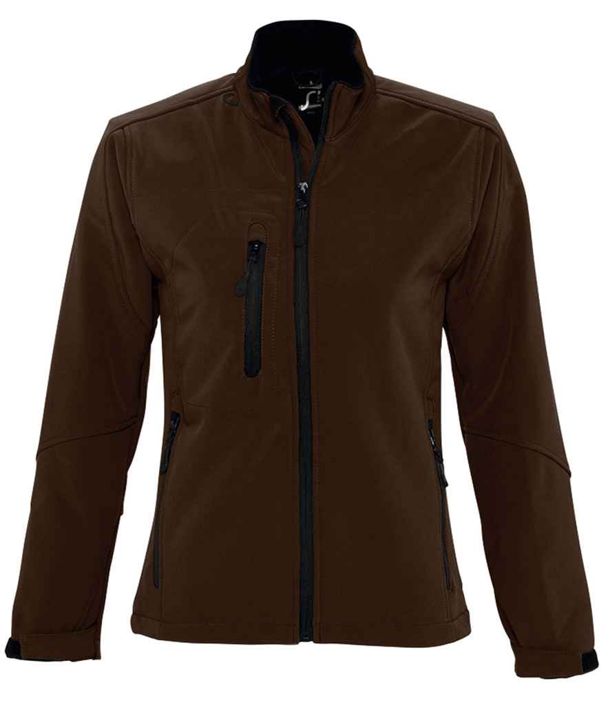 SOL'S Ladies Roxy Soft Shell Jacket 46800 - Dark Chocolate