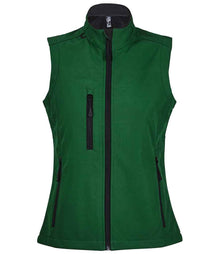 SOL'S Ladies Rallye Soft Shell Bodywarmer 46801 - Bottle Green
