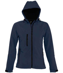 SOL'S Ladies Replay Hooded Soft Shell Jacket 46802 - French Navy