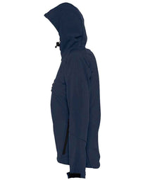 SOL'S Ladies Replay Hooded Soft Shell Jacket 46802 - 46802 French Navy Side