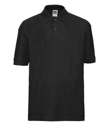 Russell Athletic Kids Poly/Cotton Piqué Polo Shirt 539B - Black