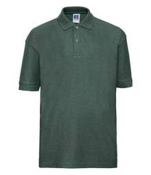Russell Athletic Kids Poly/Cotton Piqué Polo Shirt 539B - Bottle Green