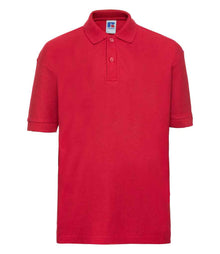 Russell Athletic Kids Poly/Cotton Piqué Polo Shirt 539B - Bright Red