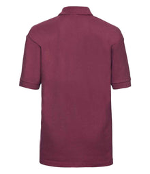 Russell Athletic Kids Poly/Cotton Piqué Polo Shirt 539B - 539B Burgundy Back