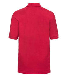 Russell Athletic Kids Poly/Cotton Piqué Polo Shirt 539B - 539B Classic Red Back