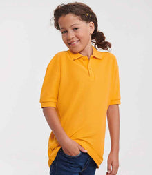 Russell Athletic Kids Poly/Cotton Piqué Polo Shirt 539B - 539B Gold Model