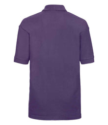 Russell Athletic Kids Poly/Cotton Piqué Polo Shirt 539B - 539B Purple Back