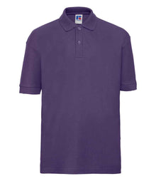 Russell Athletic Kids Poly/Cotton Piqué Polo Shirt 539B - Purple