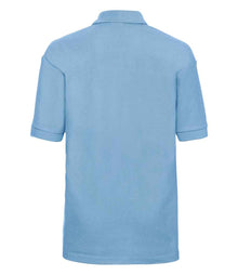 Russell Athletic Kids Poly/Cotton Piqué Polo Shirt 539B - 539B Sky Blue Back