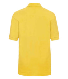 Russell Athletic Kids Poly/Cotton Piqué Polo Shirt 539B - 539B Yellow Back