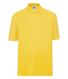 Russell Athletic Kids Poly/Cotton Piqué Polo Shirt 539B - Yellow