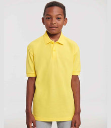 Russell Athletic Kids Poly/Cotton Piqué Polo Shirt 539B - 539B Yellow Model