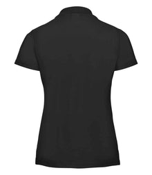 Russell Athletic Ladies Classic Poly/Cotton Piqué Polo Shirt 539F - 539F Black Back