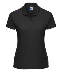 Russell Athletic Ladies Classic Poly/Cotton Piqué Polo Shirt 539F - Black