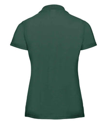 Russell Athletic Ladies Classic Poly/Cotton Piqué Polo Shirt 539F - 539F Bottle Green Back