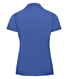 Russell Athletic Ladies Classic Poly/Cotton Piqué Polo Shirt 539F - 539F Bright Royal Back