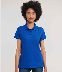 Russell Athletic Ladies Classic Poly/Cotton Piqué Polo Shirt 539F - 539F Bright Royal Model