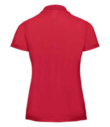 Russell Athletic Ladies Classic Poly/Cotton Piqué Polo Shirt 539F - 539F Classic Red Back
