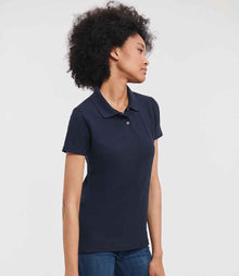 Russell Athletic Ladies Classic Poly/Cotton Piqué Polo Shirt 539F - 539F French Navy Model