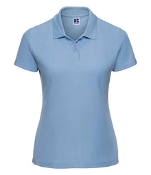 Russell Athletic Ladies Classic Poly/Cotton Piqué Polo Shirt 539F - Sky Blue