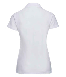 Russell Athletic Ladies Classic Poly/Cotton Piqué Polo Shirt 539F - 539F White Back