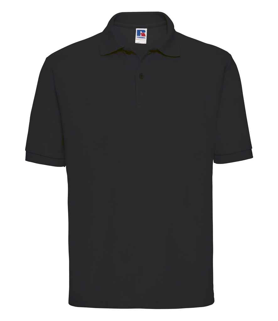 Russell Athletic Poly/Cotton Piqué Polo Shirt 539M - Black