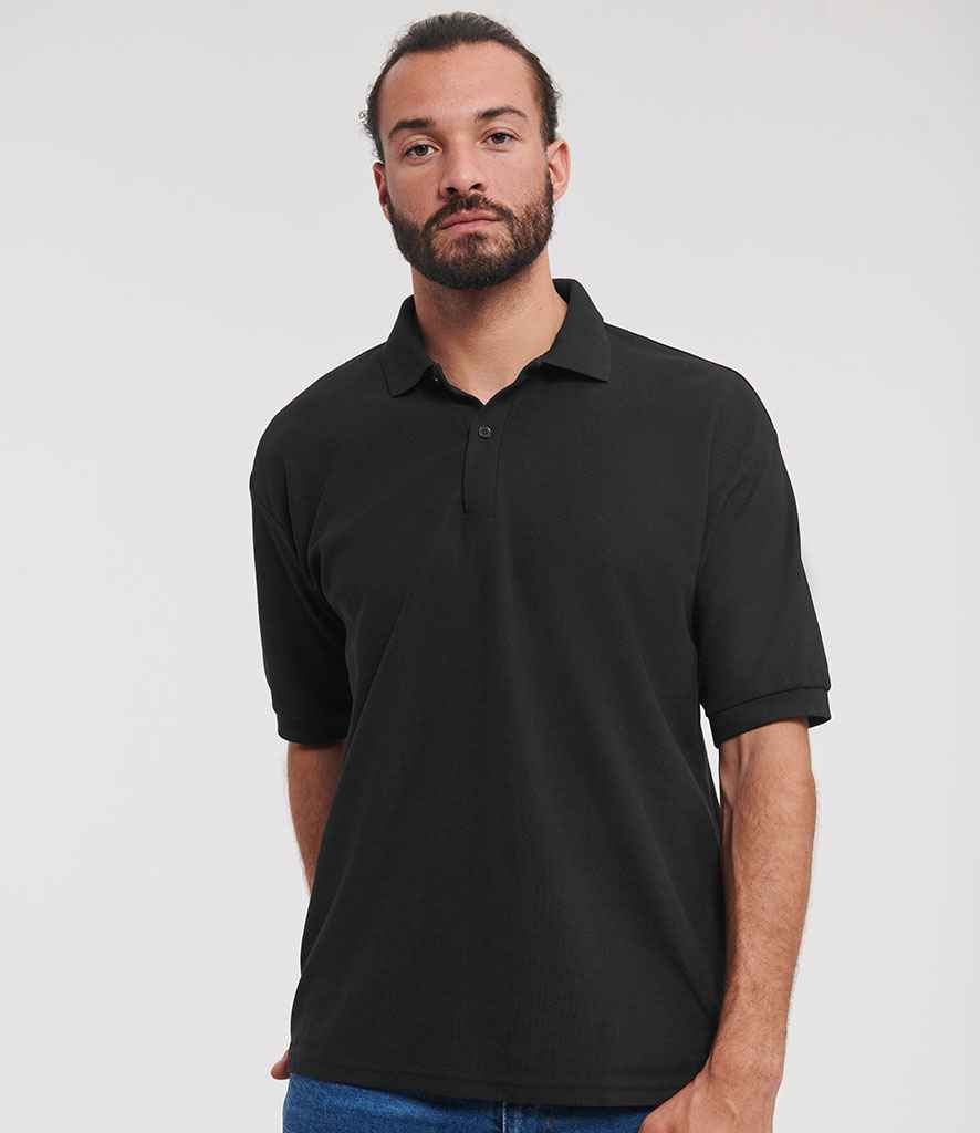 Russell Athletic Poly/Cotton Piqué Polo Shirt 539M - 539M Black Model