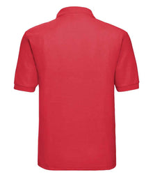 Russell Athletic Poly/Cotton Piqué Polo Shirt 539M - 539M Bright Red Back