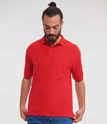 Russell Athletic Poly/Cotton Piqué Polo Shirt 539M - 539M Bright Red Model