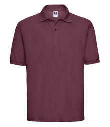 Russell Athletic Poly/Cotton Piqué Polo Shirt 539M - Burgundy