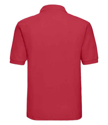 Russell Athletic Poly/Cotton Piqué Polo Shirt 539M - 539M Classic Red Back