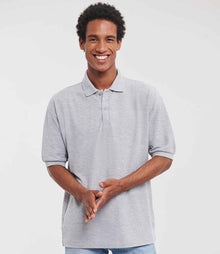 Russell Athletic Poly/Cotton Piqué Polo Shirt 539M - 539M Light Oxford Model