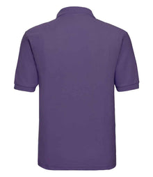 Russell Athletic Poly/Cotton Piqué Polo Shirt 539M - 539M Purple Back
