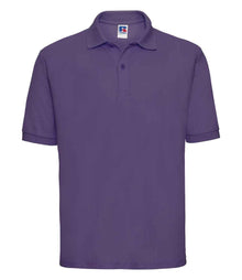 Russell Athletic Poly/Cotton Piqué Polo Shirt 539M - Purple