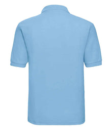 Russell Athletic Poly/Cotton Piqué Polo Shirt 539M - 539M Sky Blue Back