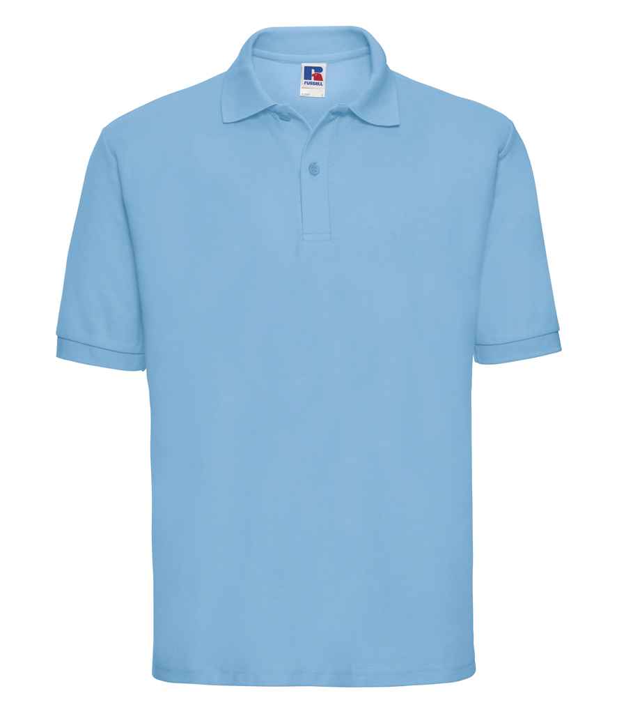 Russell Athletic Poly/Cotton Piqué Polo Shirt 539M - Sky Blue