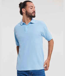Russell Athletic Poly/Cotton Piqué Polo Shirt 539M - 539M Sky Blue Model