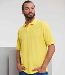 Russell Athletic Poly/Cotton Piqué Polo Shirt 539M - 539M Yellow Model