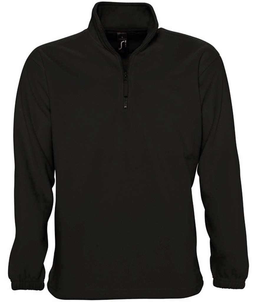 SOL'S Ness Zip Neck Fleece 56000 - Black