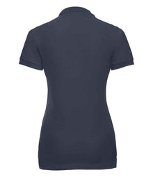 Russell Athletic Ladies Stretch Piqué Polo Shirt 566F - 566F French Navy Back