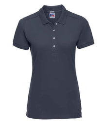 Russell Athletic Ladies Stretch Piqué Polo Shirt 566F - French Navy