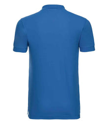 Russell Athletic Stretch Piqué Polo Shirt 566M - 566M Azure Back