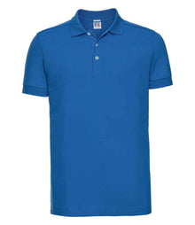 Russell Athletic Stretch Piqué Polo Shirt 566M - Azure