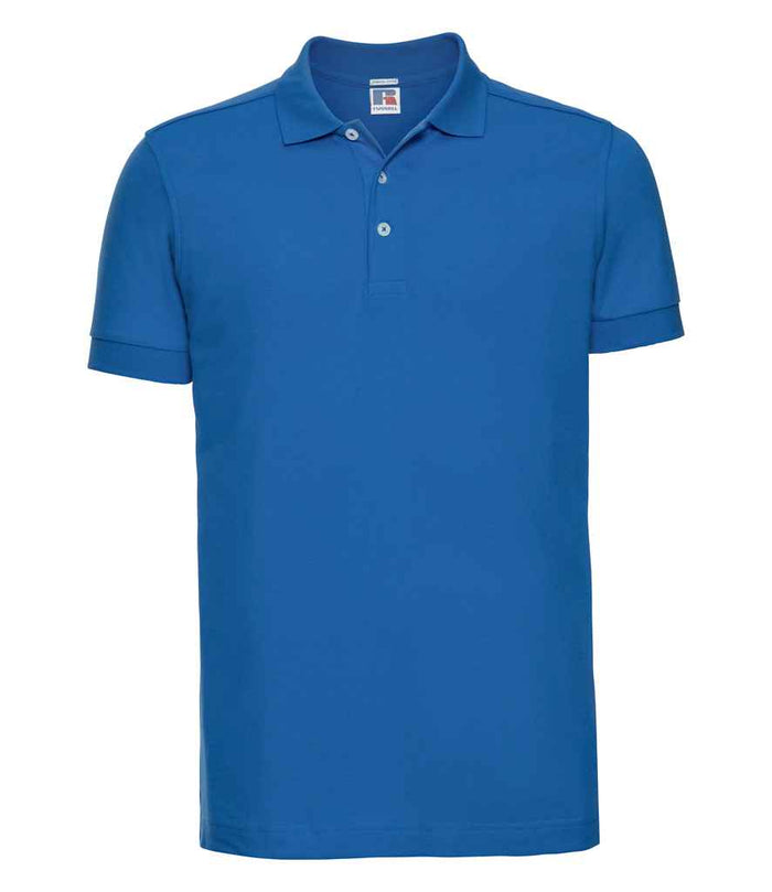 Russell Athletic Stretch Piqué Polo Shirt 566M - Azure