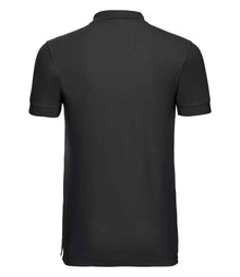 Russell Athletic Stretch Piqué Polo Shirt 566M - 566M Black Back