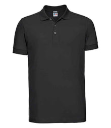 Russell Athletic Stretch Piqué Polo Shirt 566M - Black