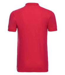 Russell Athletic Stretch Piqué Polo Shirt 566M - 566M Classic Red Back