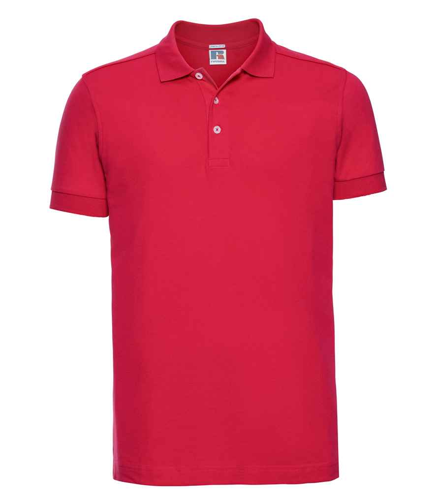 Russell Athletic Stretch Piqué Polo Shirt 566M - Classic Red
