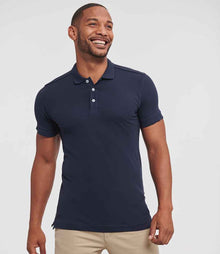 Russell Athletic Stretch Piqué Polo Shirt 566M - 566M French Navy Model