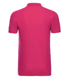 Russell Athletic Stretch Piqué Polo Shirt 566M - 566M Fuchsia Back